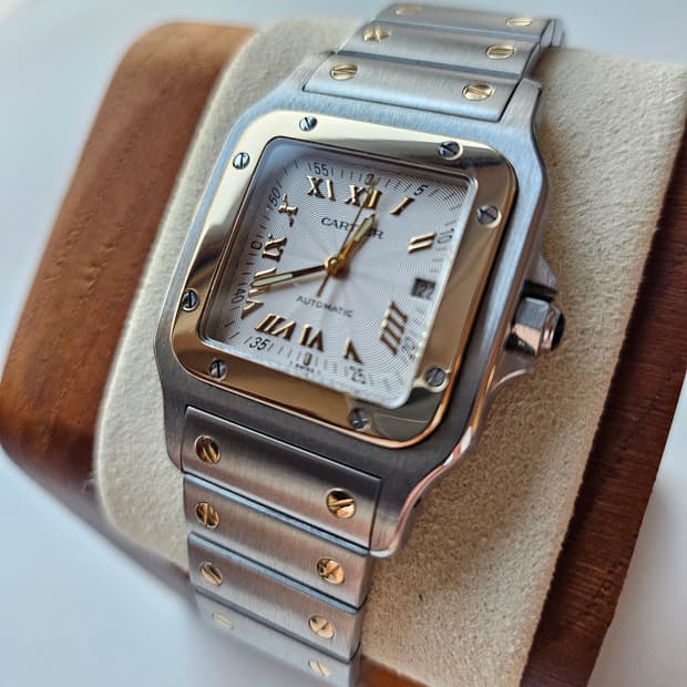 까르띠에 산토스 갈베 라지 18k콤비 오토메틱 (산토스 갈베 20주년 리