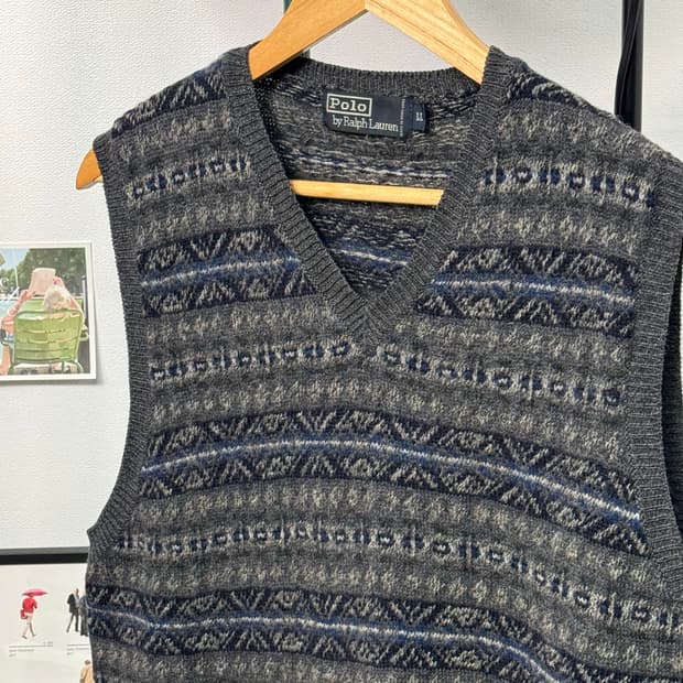 폴로 페어아일 니트 베스트/T139