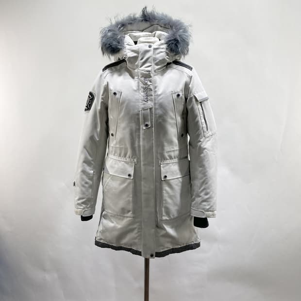 디스커버리 여성 블랙콤 롱패트롤 다운자켓 S