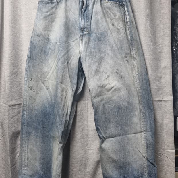 안셀름 에이징 와이드 데님 팬츠 3사이드