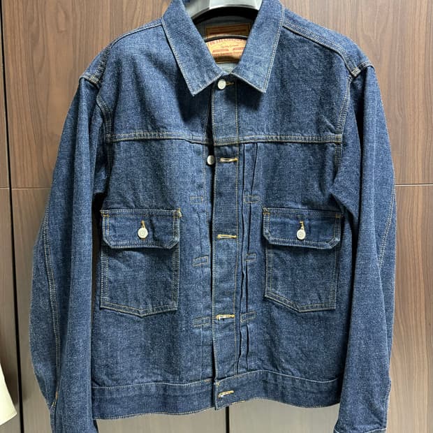 아웃스탠딩 데님 자켓 size 40 인디고 워크자켓