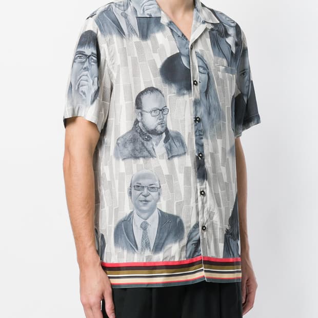 LANVIN 랑방 Printed Portrait Shirt L