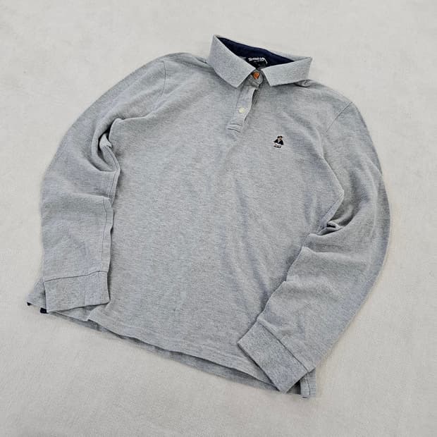 [FL] 티니위니 베어로고 그레이 긴팔 카라티셔츠 0116Y1