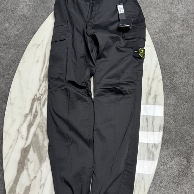 스톤아일랜드 블랙 치노 팬츠 34