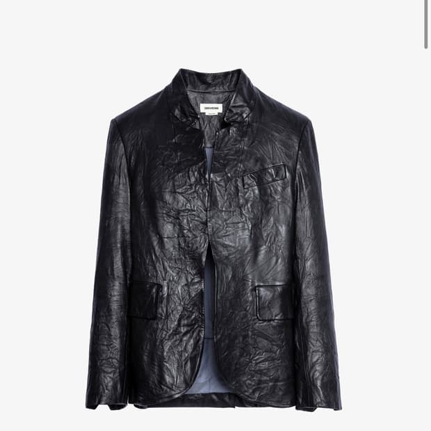 쟈딕앤볼테르 Verys Crinkled Leather Jacket
