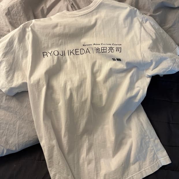 산산기어 x 료지 이케다 데이터그램 시리즈 화이트 2