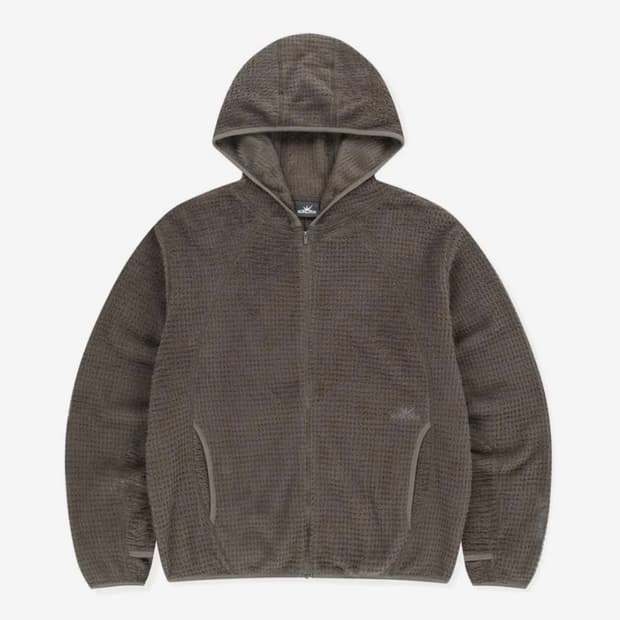 썬러브 폴라텍 알파 집업 후디 브라운 M