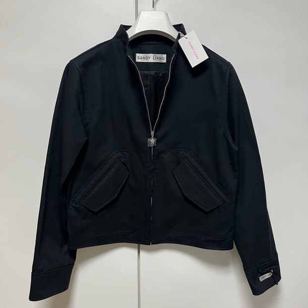 [S]샌디리앙 25ss MIKU 보우 집업 자켓/블랙