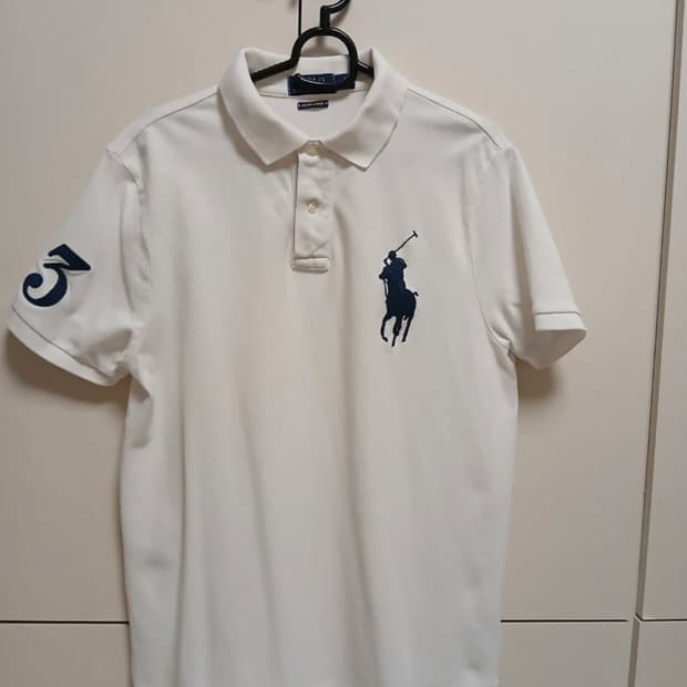 폴로 랄프로렌 치프키프 빅포니 화이트 카라 반팔티