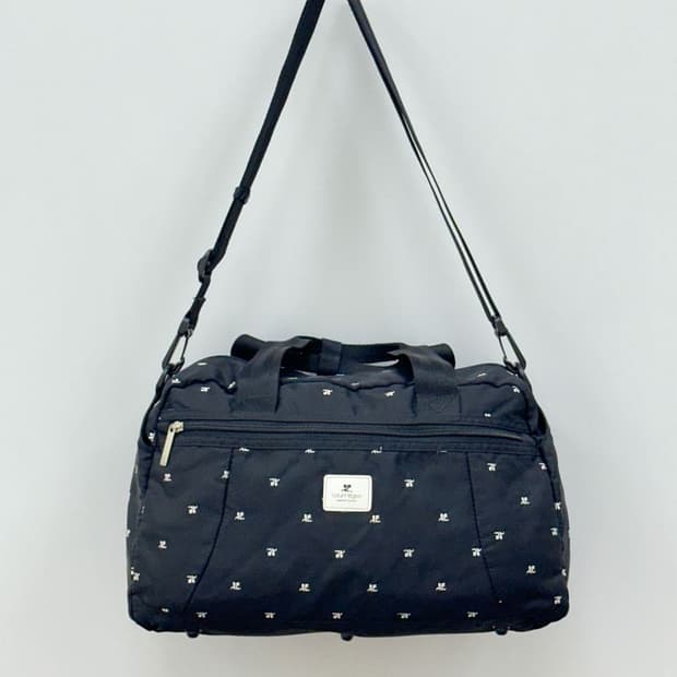 courreges / 꾸레쥬 블랙 로고 보스턴백 