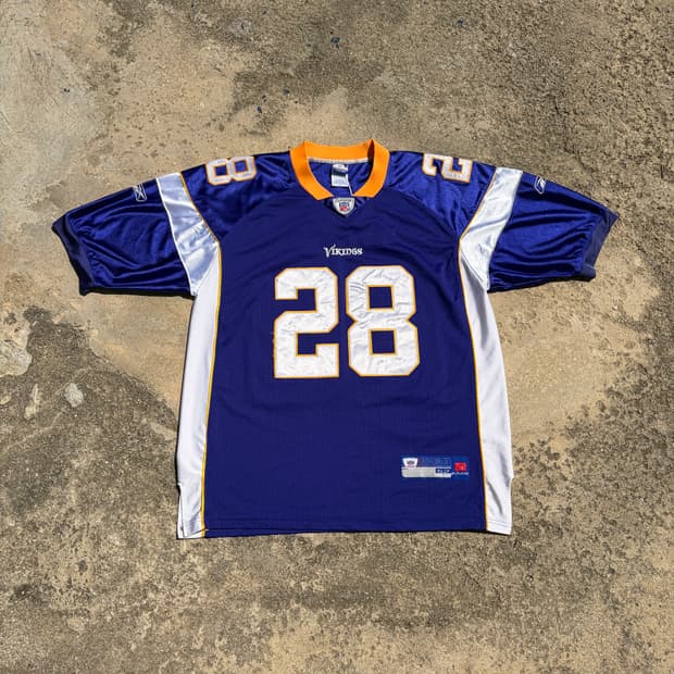 리복 NFL 미네소타 바이킹스 빈티지 유니폼 져지 52