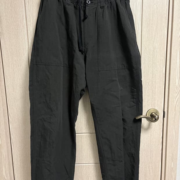 마일럿 린넨 코튼 나일론 퍼티그팬츠 블랙 3