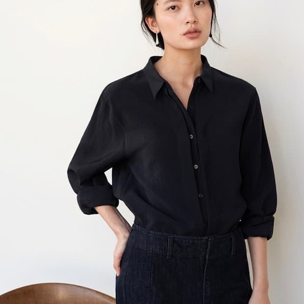 하우투러브미 브리엘 더블 플리츠 블라우스