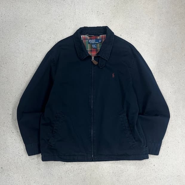 폴로 랄프로렌 체크 라이닝 해링턴 자켓 