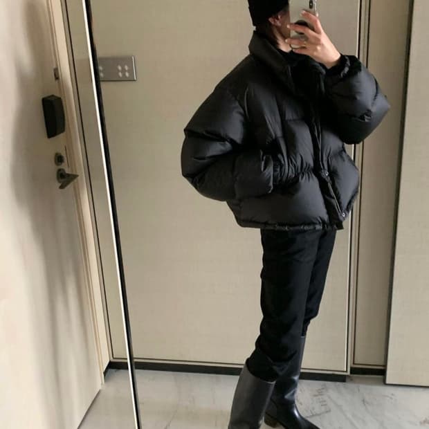 오어 아츄 패딩 ore 아츄패딩 검정 블랙