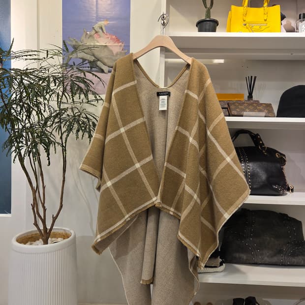 로렌 랄프로렌 숄 케이프 망토