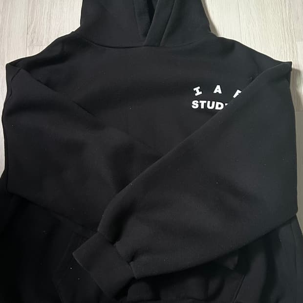 iab stdio 검정 후드 xl