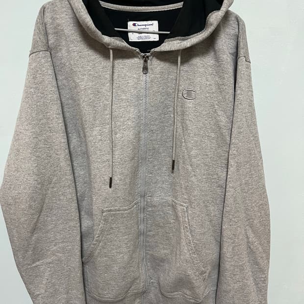 챔피온 회색 후드집업 M
