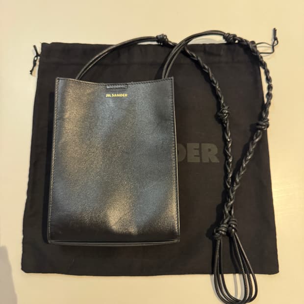 질 샌더 탱글백 미니 블랙