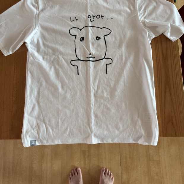 가나디 스파오 숏슬리브 티셔츠 화이트 L