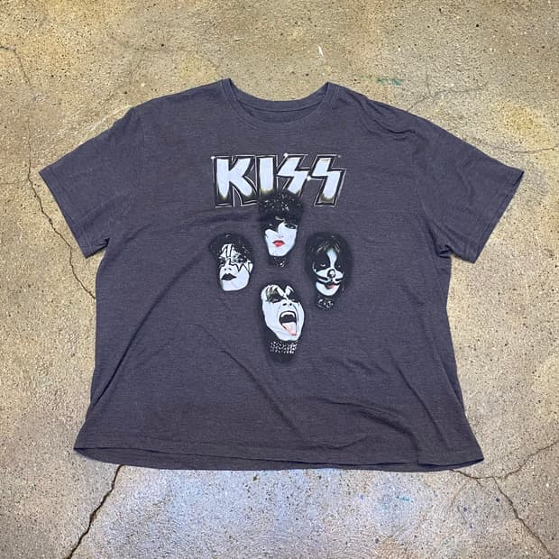 미국 빈티지 KISS 키스 공식굿즈 반팔티 락티셔츠