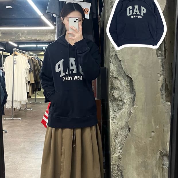 갭 후드티 네이비 M #csz4064