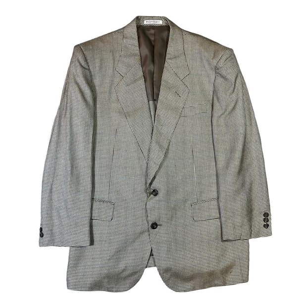 YSL 입생로랑 하운드 체크 블레이저 자켓