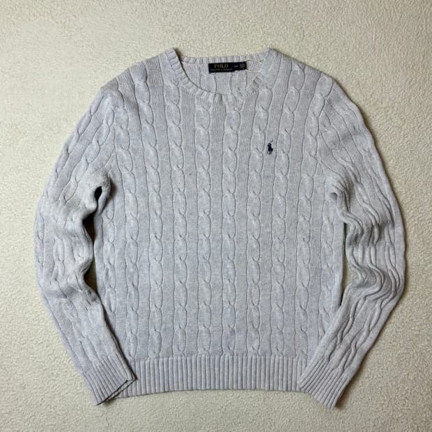 폴로 랄프로렌 10's 코튼 꽈배기 니트 PN6622