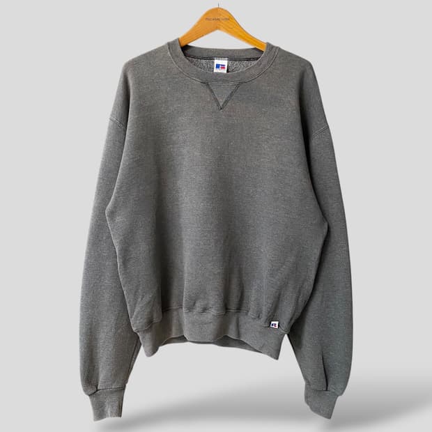 (L)빈티지 러셀 블랭크 스웨트셔츠 맨투맨