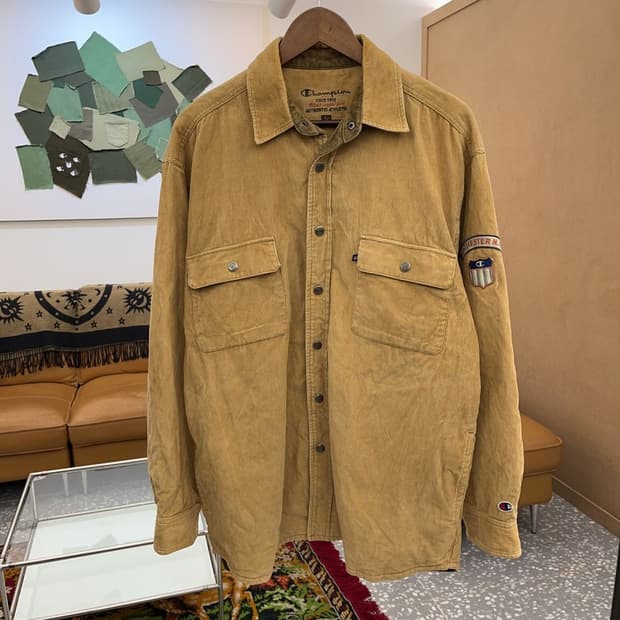 챔피온 USA 빈티지 코듀로이 골덴 누빔 자켓 105 C05583