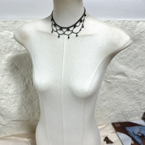 빈티지 고딕 초커  목걸이