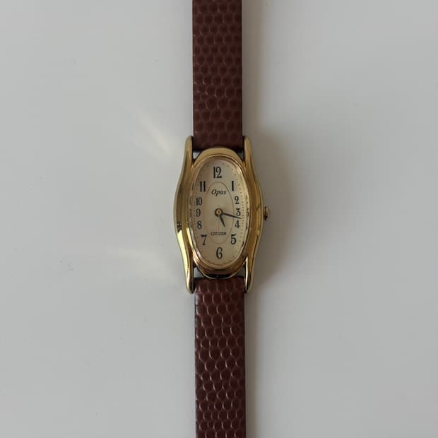 1990s Opus Gold Tank Ladies Quartz