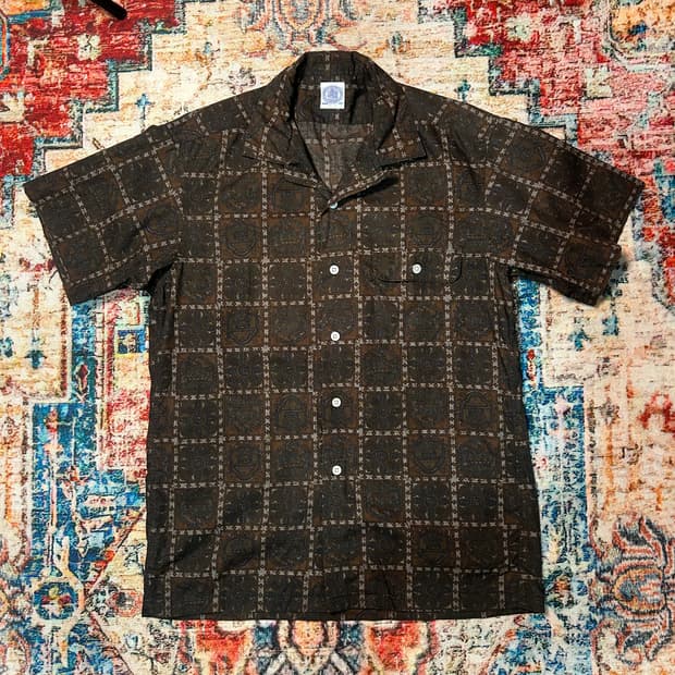 [M] 제이프레스 에스닉패턴 반팔 셔츠