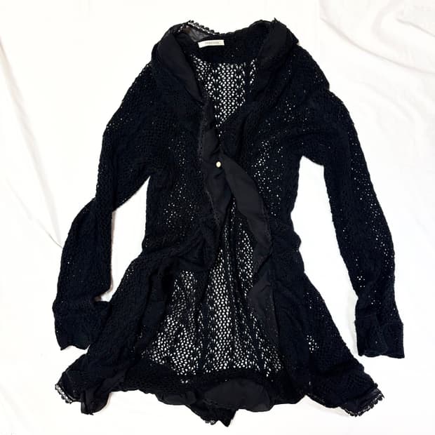 Axes Femme 엑시즈팜 고스 펑크 롱 가디건