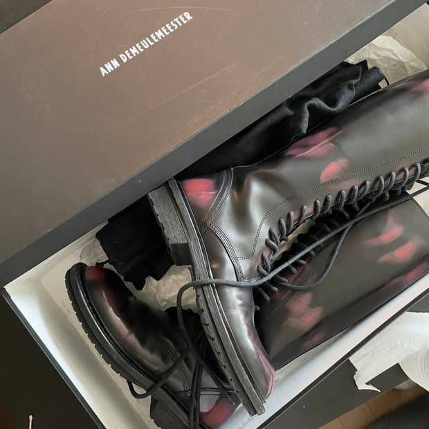 19fw 앤드뮐미스터 레이스업 롱부츠