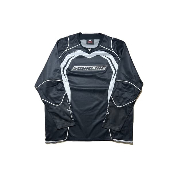 슈프림 x 폭스레이싱 저지 블랙 XL 