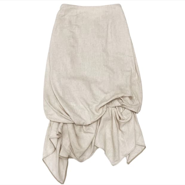 엔폴드 리넨라이크 벌룬 스커트 36