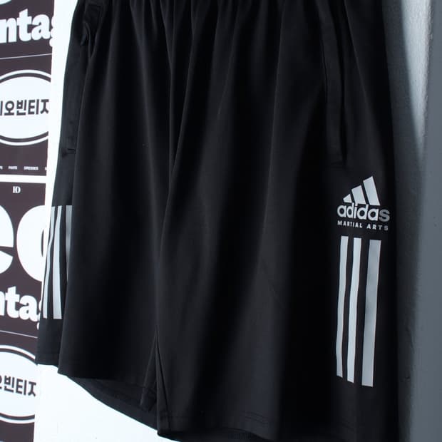 (L-XL) 아디다스 반바지 팬츠 마샬아츠 밴딩 블랙 올드스쿨-P9856