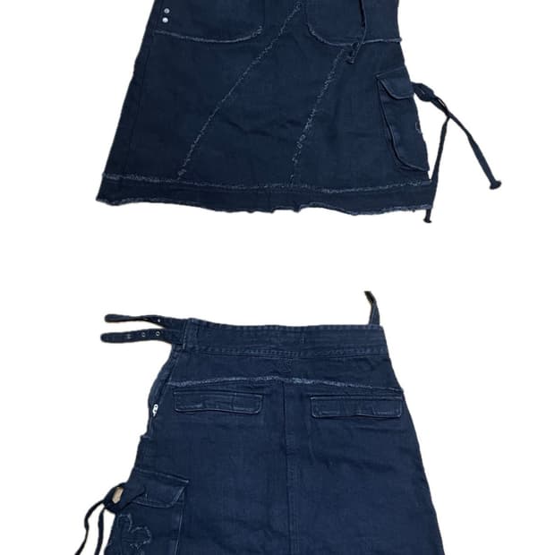 코이세이오(스마트어반유즈풀) 우먼 플라워 포켓 스커트  블랙 1사이즈