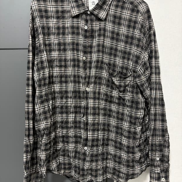 정리중) 폴리테루 컨트리 체크무늬 블랙 텐코 셔츠 4사