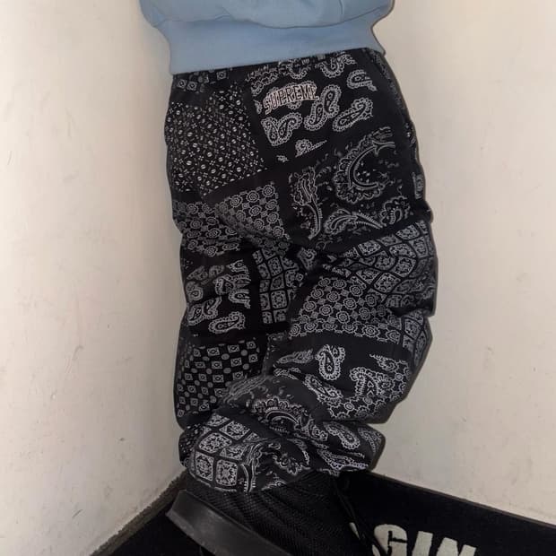 Supreme Paisley Grid Chino Pants - 20Ss