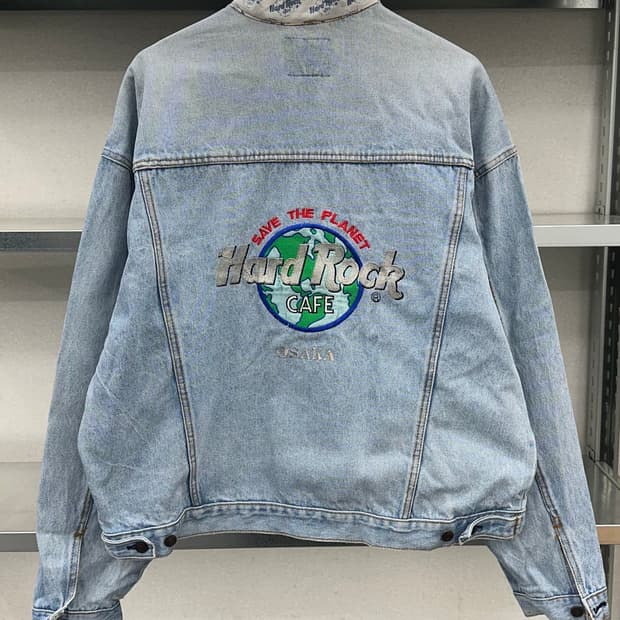 (2XL)90'S HARD ROCK CAFE 청자켓-M1309
