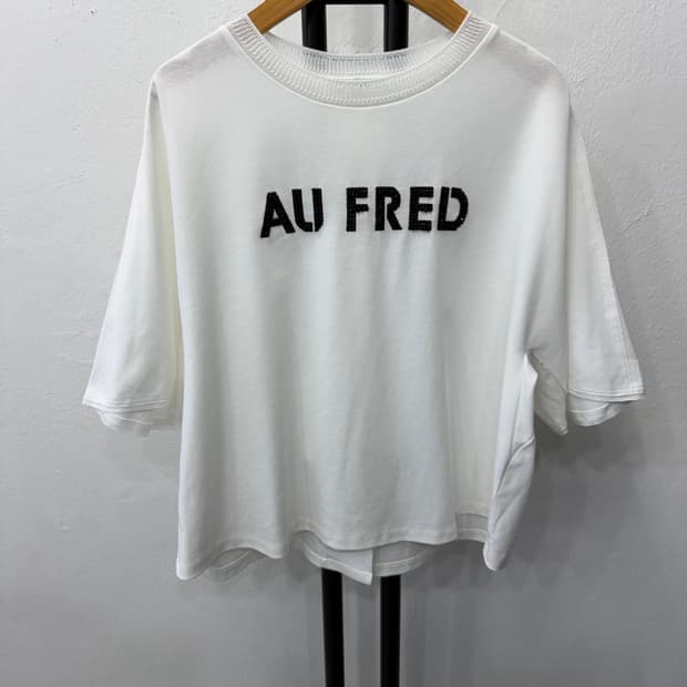 정품) 래트바이티 한섬 22ss 크롭 오버핏 반팔티 82