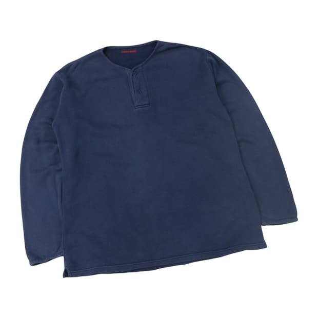 가이진 메이드 빈티지 네이비 헨리넥 워크웨어 스웻셔츠