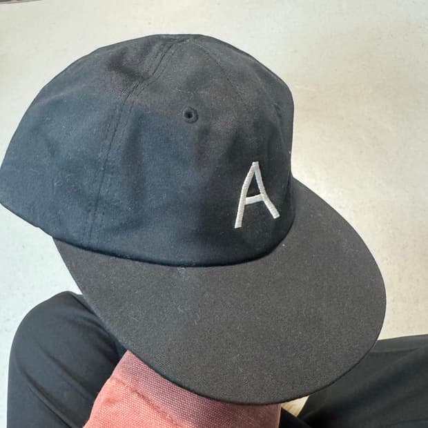 Whagi 국내브랜그 a로고 스냅백 블랙 모자 볼캡