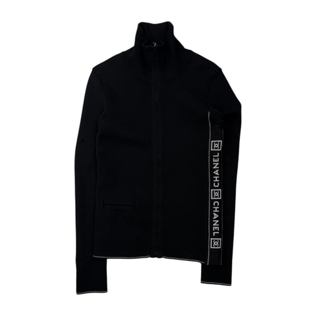 샤넬 아이덴티피케이션 울 집업 니트