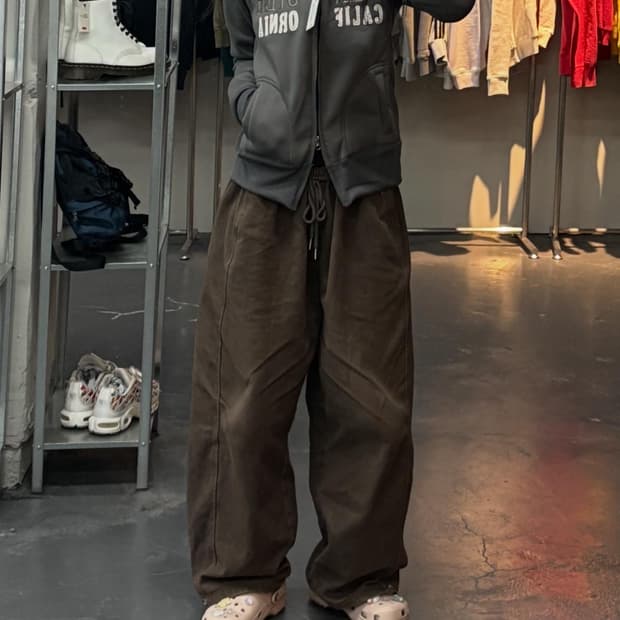 빈티지 y2k 스트릿 퍼 후드집업 A3044