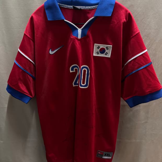 나이키 98년 프랑스 월드컵 홍명보 유니폼 친필사인 처분 