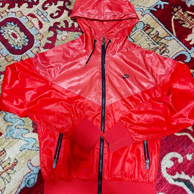 나이키 윈드브레이커 바람막이 레드 S