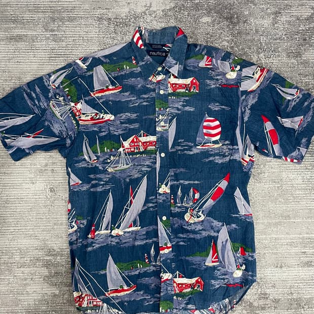 90s NAUTICA vtg shirt